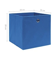 vidaXL Storage Boxes pcs Non-woven Fabric 11"x11"x11