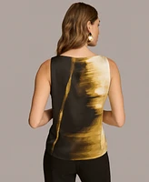 Donna Karan New York Women's Printed Scoop-Neck Tank Top