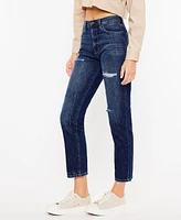 Kancan Women's Ultra High Rise 90's Boyfriend Jeans