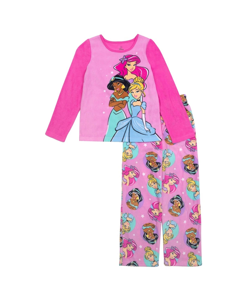 Disney Princess Big Girl Long Sleeve Leg, 2 piece set