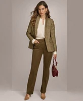 Donna Karan New York Textured Blazer Faux Suede Pants