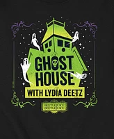 Hybrid Apparel Men's Beetlejuice Ghost House Crew Fleece