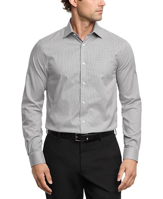 Michael Kors Men's Regular Fit Comfort Stretch Ultra Wrinkle-Resistant Solid Dress Shirt