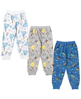 Disney Girls Princess Cinderella Belle Jasmine Moana Rapunzel Ariel Fleece 3 Pack Pants to