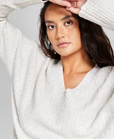 And Now This Women's V-Neck Long Sleeve Sweater, Created for Macy's
