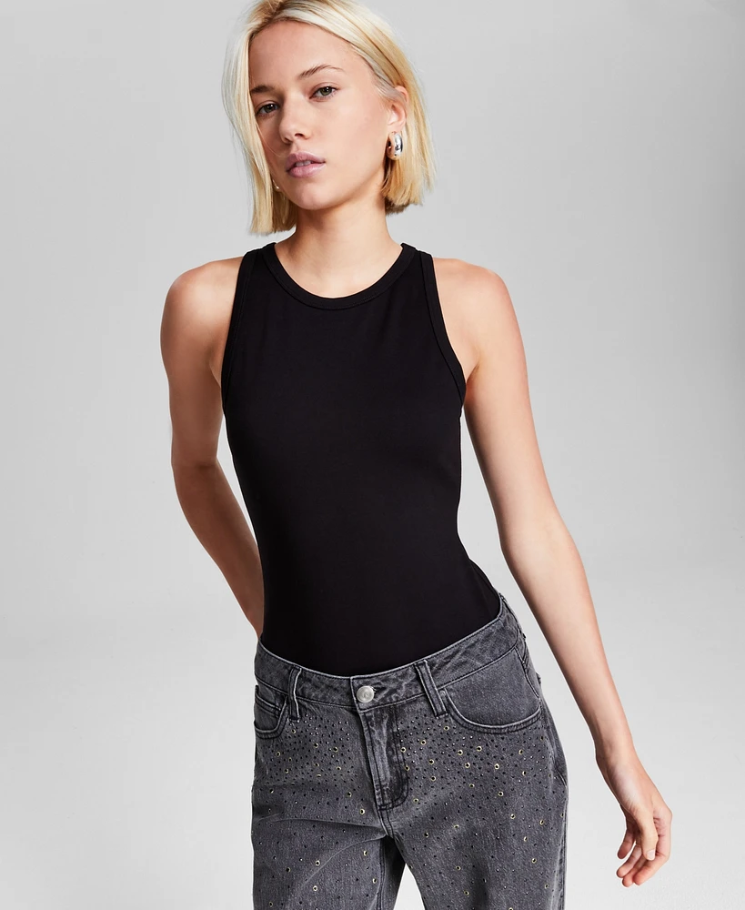 And Now This Women's Ponte Crewneck Sleeveless Bodysuit, Created for Macy's