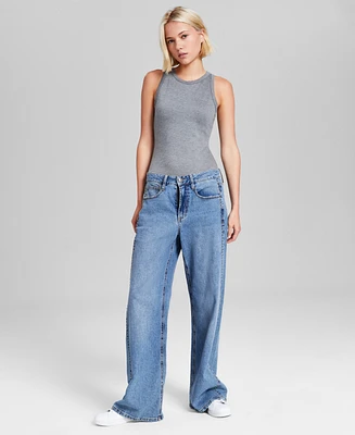 And Now This Women's Ponte Crewneck Sleeveless Bodysuit, Created for Macy's