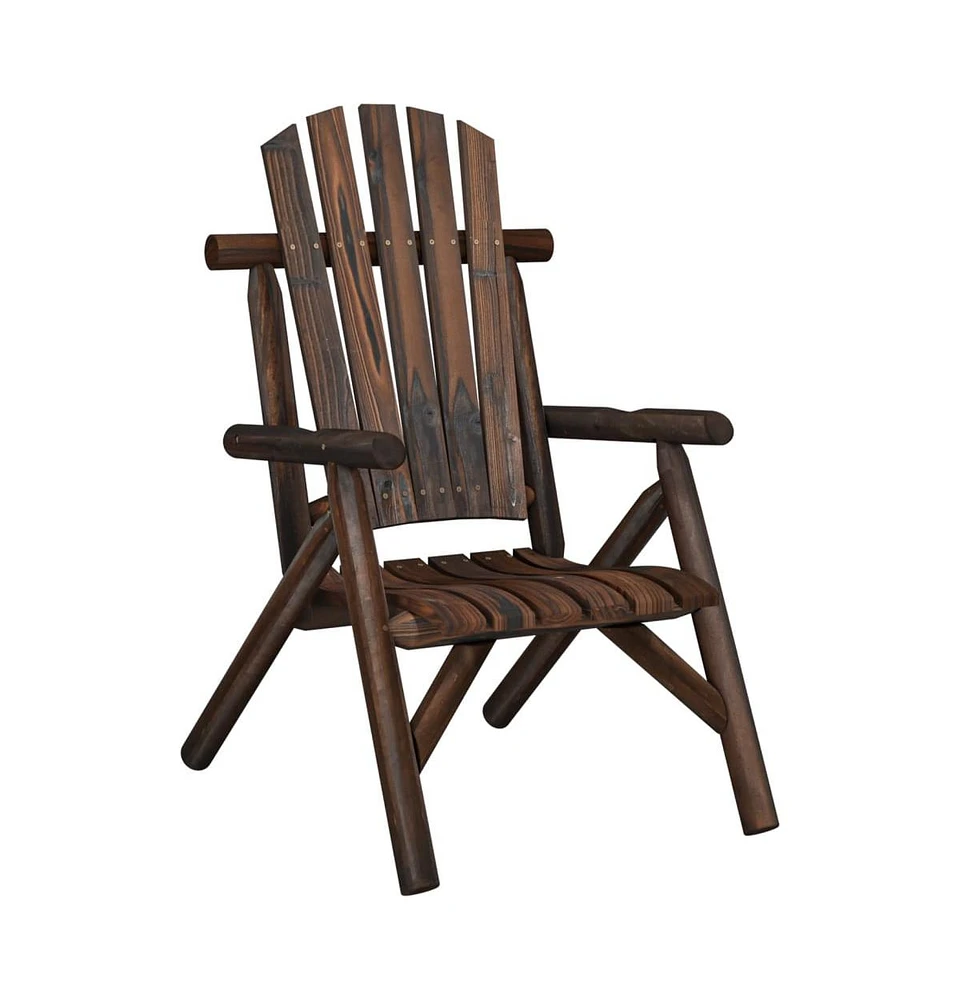 vidaXL Patio Chair 26.8"x33.9"x40.6" Solid Wood Spruce