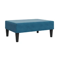 vidaXL Footstool 30.3"x21.7"x12.2" Velvet