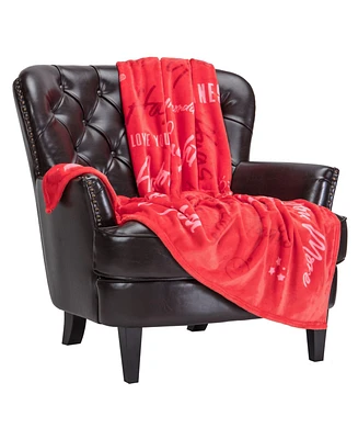 Chanasya Premium Love You Gift Throw Blanket