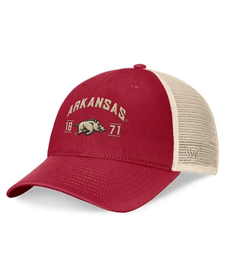 Top of the World Men's Cardinal Arkansas Razorbacks Heritage Waylon Trucker Adjustable Hat