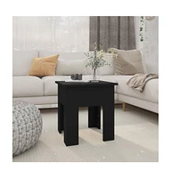 vidaXL Coffee Table Black 15.7"x15.7"x16.5" Engineered Wood