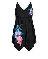 Avenue Women's Sharkbite Print Swim Dress