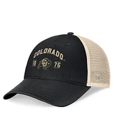 Top of the World Men's Black Colorado Buffaloes Heritage Waylon Trucker Adjustable Hat