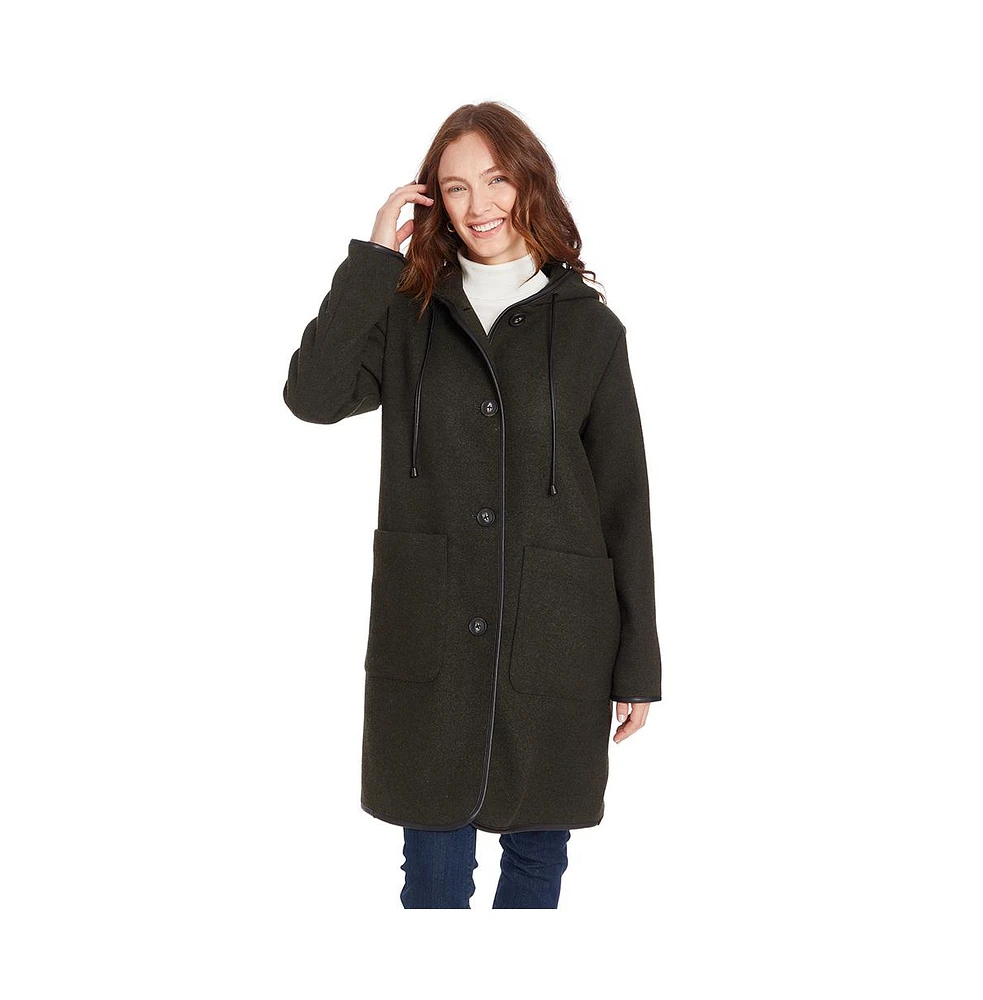 Frye Women's Melissa Hooded Duffle Coat