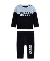 Guess Baby Boy Knit Long Sleeve Sweater Pant Set