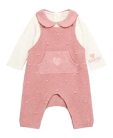 Guess Baby Girl Long Sleeve Bodysuit and Romper Set