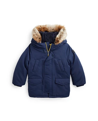 Polo Ralph Lauren Toddler and Little Boys Artificial-fur-Trim Down Parka Jacket
