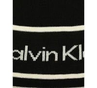 Calvin Klein Men's Jacquard Stripe Logo Beanie