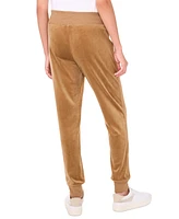 Vince Camuto Women's Velour Drawstring-Waist Jogger Pants