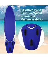 Sugift 11 Feet Adjustable Inflatable Stand up Paddle Sup Surfboard with Bag