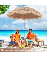Givimo 7.2 Feet Patio Thatched Tiki Umbrella Hawaiian Hula Beach Umbrella