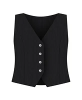 Eloquii Women's Pinstripe Suit Vest