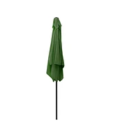 CorLiving 9ft Square Tilting Sand Grey Patio Umbrella