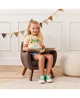 ECR4Kids Ava Arm Chair, Raisin