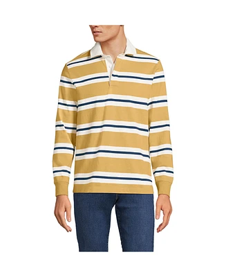 Lands' End Men's Long Sleeve Stripe Rugby Shirt