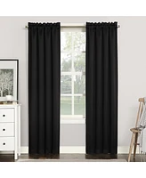 Sun Zero Preston 40" x 63" Rod-Pocket Blackout Curtain Panel