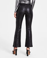 Bar Iii Women's High-Rise Pull-On Slit-Leg Pants, Created for Macy's