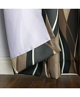 Intersect Ogee Print Semi-Sheer Grommet Curtain Panel