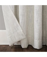 Wallis 52" x 96" Textured Linen Blend Sheer Curtain Panel