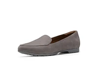 Shoes for Crews Loren, Women's Work Flats, Slip Resistant, Lightweight, Taupe, Size 6.5