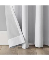 Sun Zero Tresello Tonal Texture Draft Shield Fleece Insulated 100% Blackout Grommet Curtain Panel, 50" x 84"