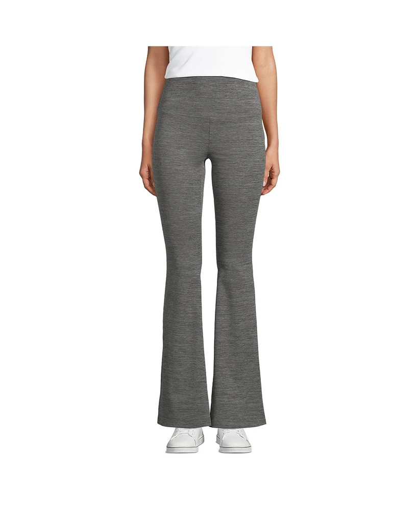 Lands' End Petite Active Hi Impact High Rise Slim Flare Pants