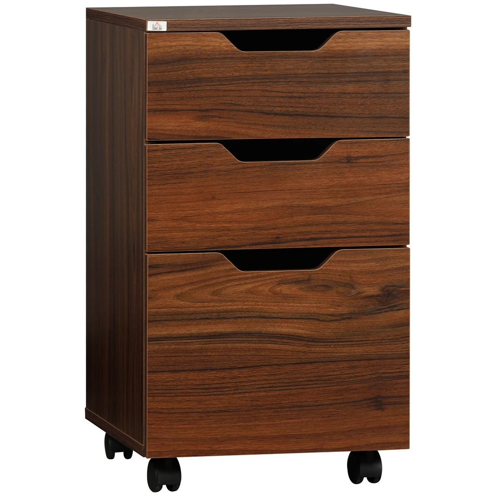 Streamdale Furniture 3-Drawer Under-Desk Storage Cabinet with Wheels