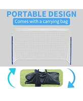 Streamdale Furniture Kids Soccer Goals for Backyard Portable Youth Soccer Goal with Net 8x5 Ft