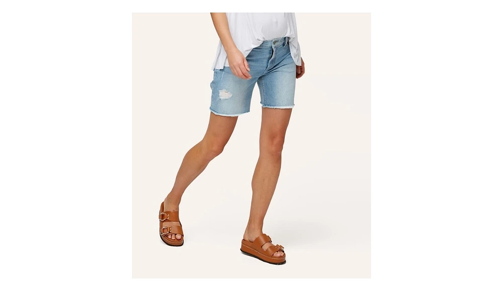 Nom Maternity Montauk Denim Short