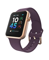 iTouch Air 4 Unisex Plum Silicone Smart Strap Smartwatch 41mm