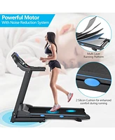 Vebreda 2.25 Hp Folding Electric Motorized Power Treadmill with Blue Backlit Lcd Display