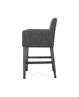 Streamdale Furniture Upholstered 26 inch Counter Stool - Charcoal/Gray