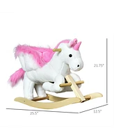 Streamdale Furniture Musical Unicorn Rocking Horse for Kids