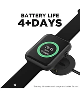 iTouch Air 4 Unisex Black Silicone Strap Smartwatch 46mm