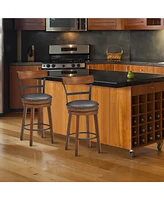 Skonyon 25.5-in Set of 2 Swivel Counter Height Bar Stools