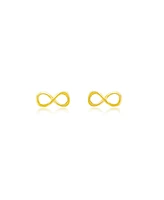 Etoielle Yellow Gold Tone Infinity Studs