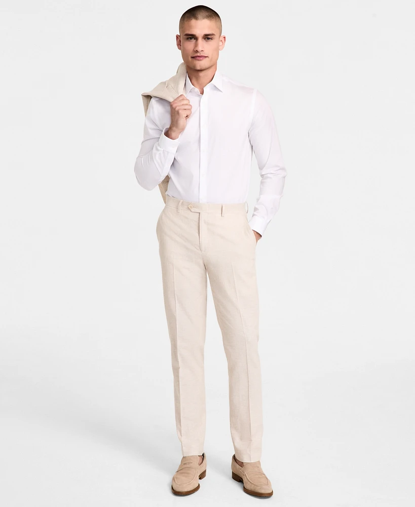 Bar Iii Men's Slim-Fit Linen Suit Pants