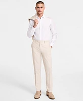 Bar Iii Men's Slim-Fit Linen Suit Pants