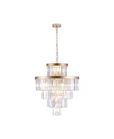 Streamdale Furniture Modern Crystal Chandelier for Home Decor (Dia 23.6")